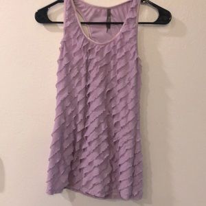 Charlotte Russe Light Purple Tank atop